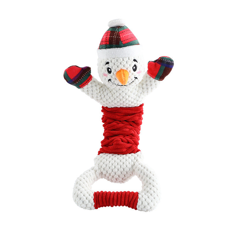 Weihnachtsspiel für Hunde "Rudolph" - Rentier oder Schneemann mit Pfeife
