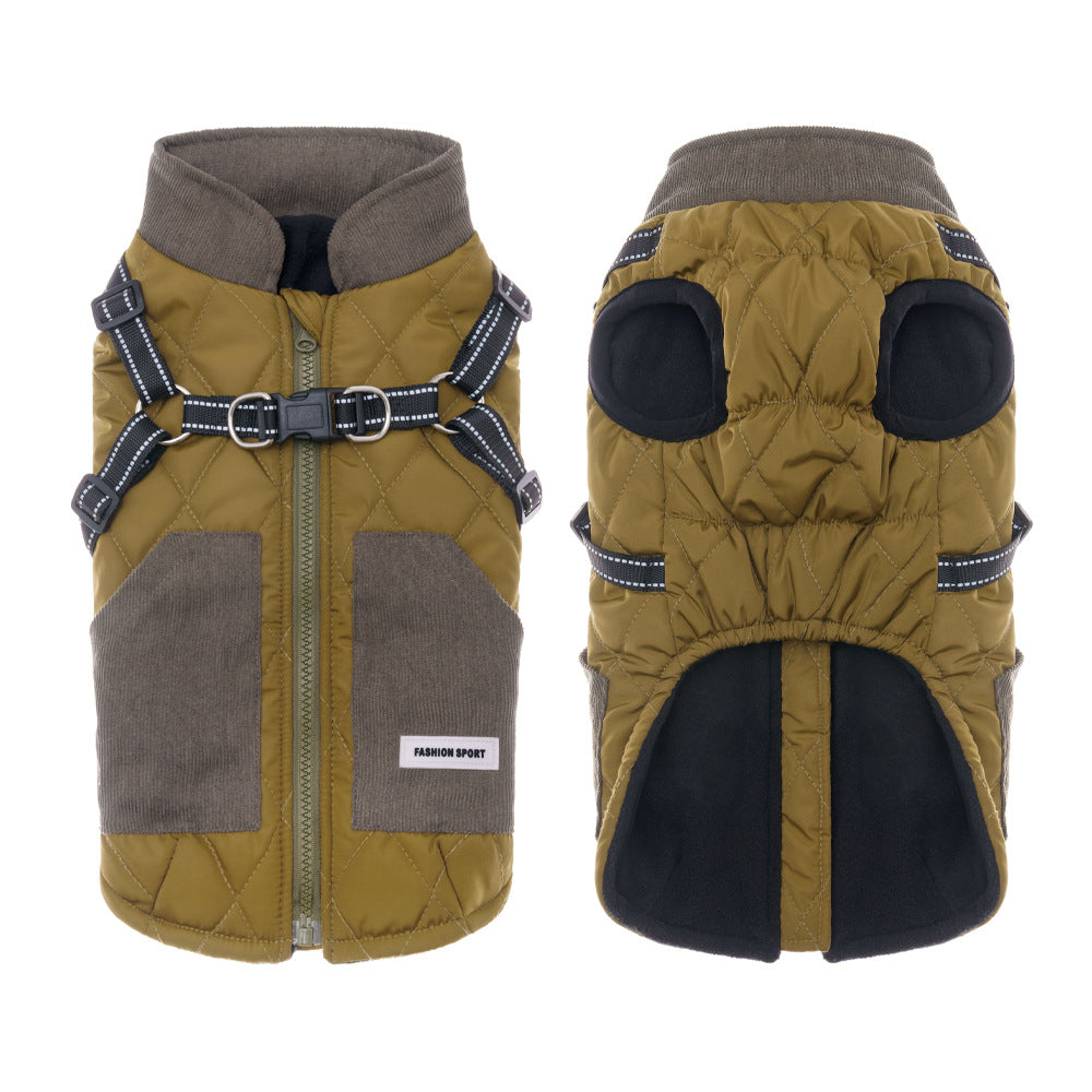 Cappotto impermeabile con pettorina integrata