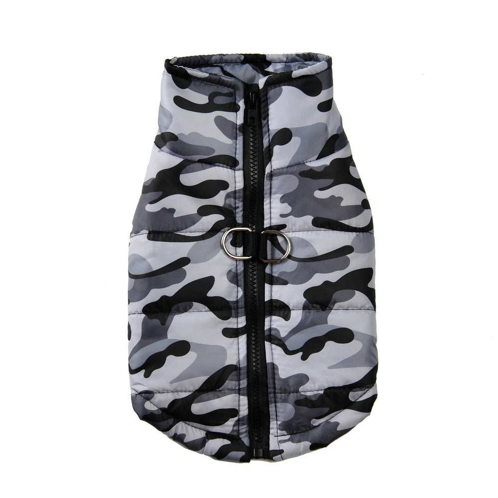 "Survival" Large Dog Coat - Vest with Harness Ring