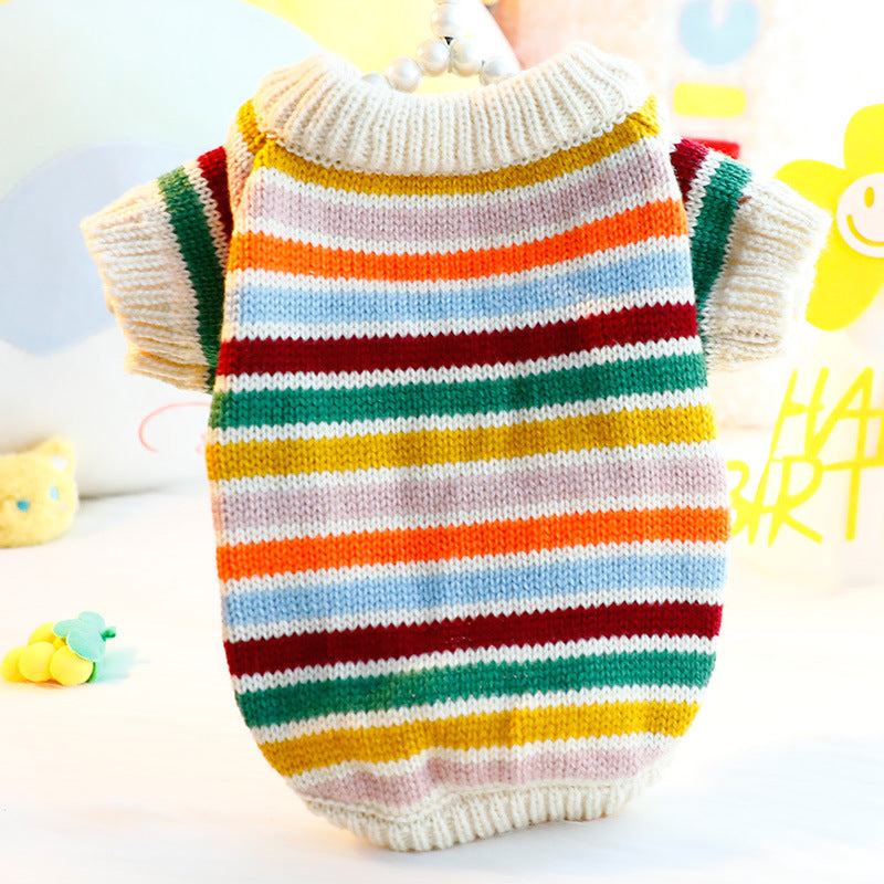 "Happy" Dog Sweater – Soft, Colorful and Perfect for the Mid-Seasons
