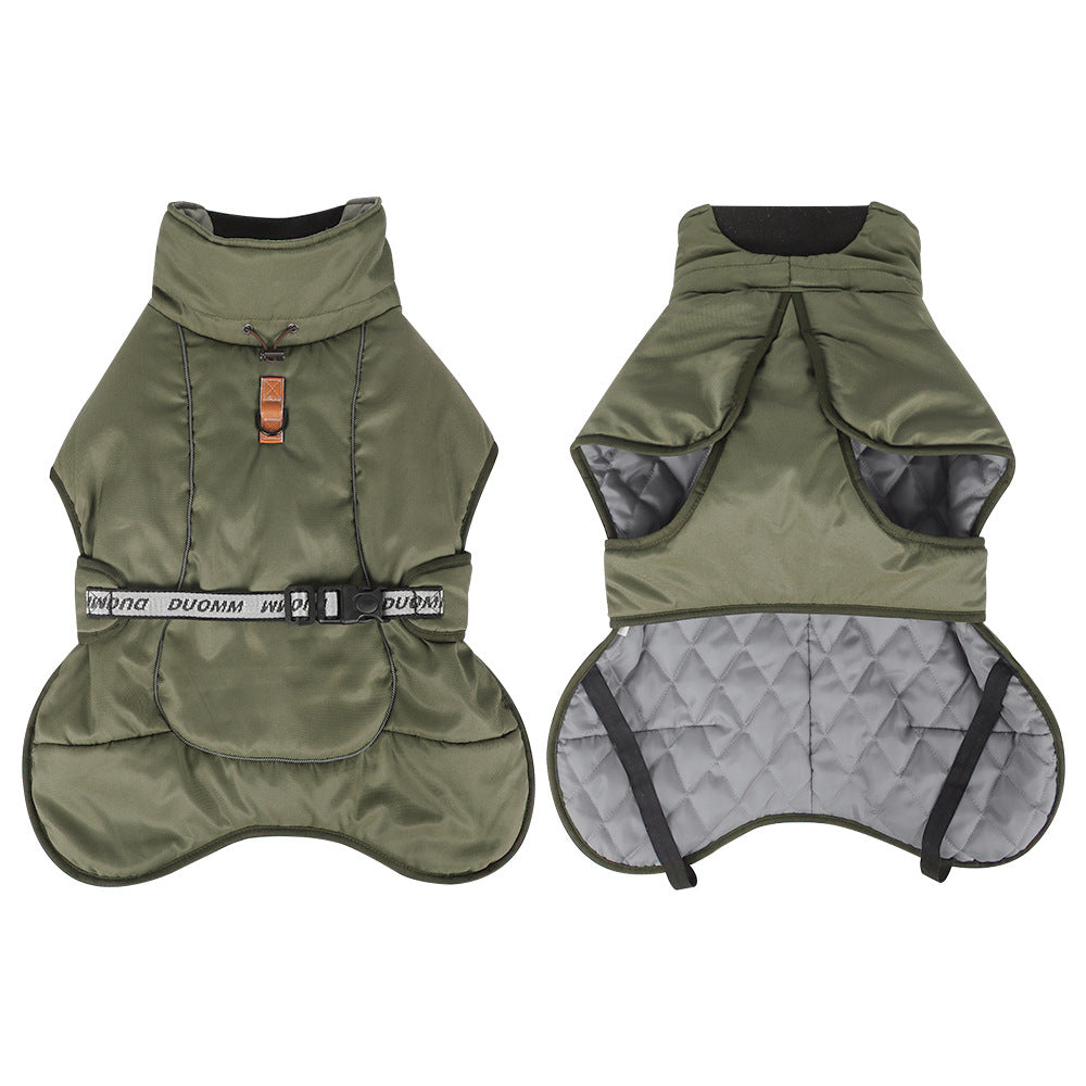 Duomm Wasserdichter Hundemantel | Regenmantel mit Pfoten | Dogmoda 