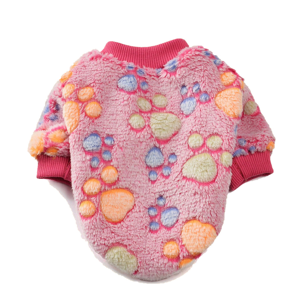 Vêtement en polaire pour chiens avec petits cœurs | Pull pour chien d'hiver