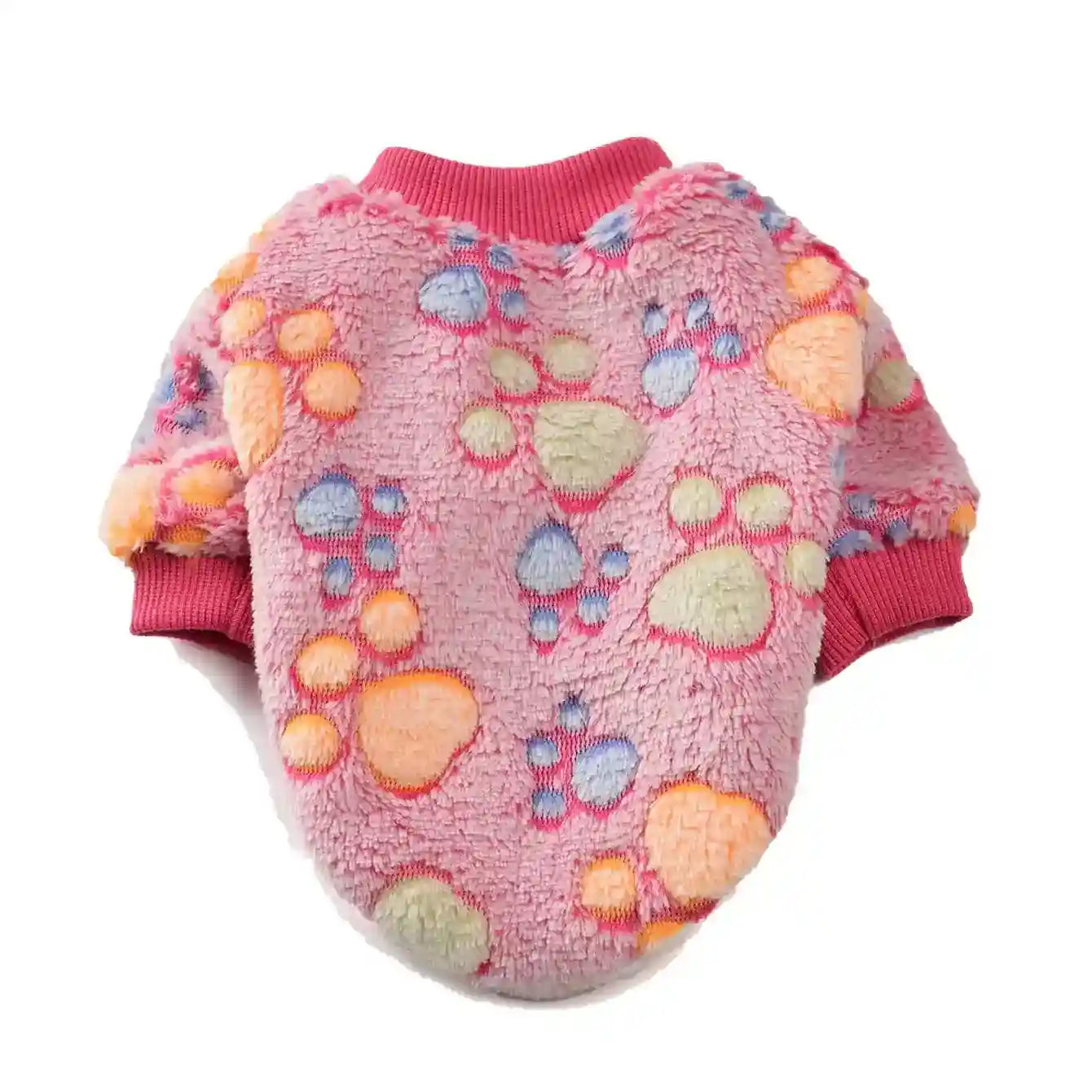 Vestito in Pile per Cani con Cuoricini | Maglione Cane Invernale by Dog Moda