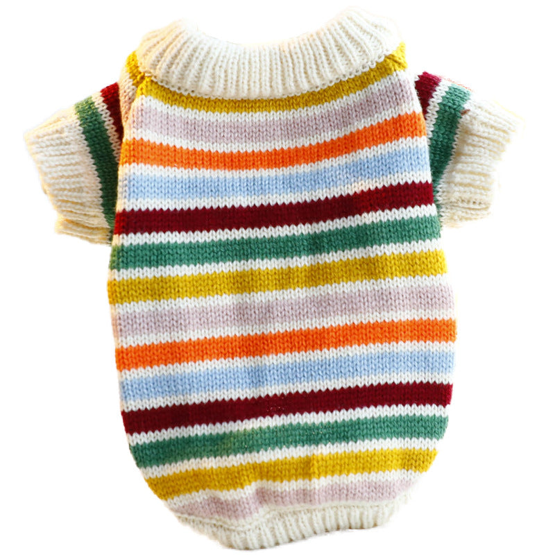 "Happy" Dog Sweater – Soft, Colorful and Perfect for the Mid-Seasons