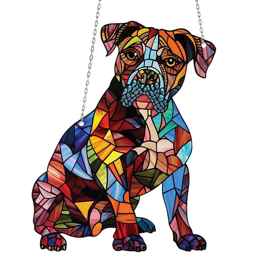 Colorful Mosaic Pendant for Dogs – Different Breeds Available