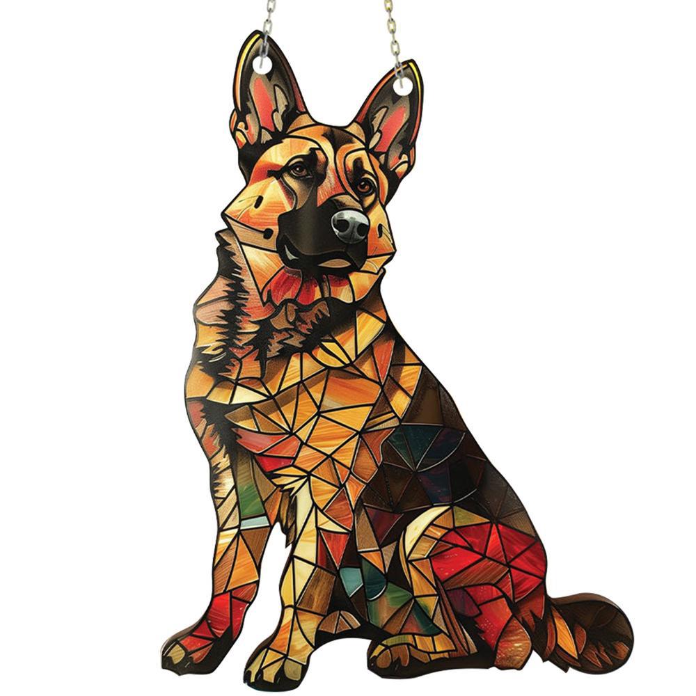 Colorful Mosaic Pendant for Dogs – Different Breeds Available