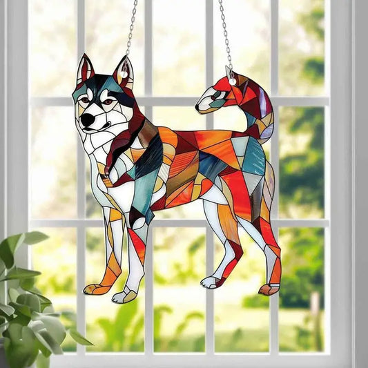 Ciondolo Mosaico Colorato per Cani – Diverse Razze Disponibili
