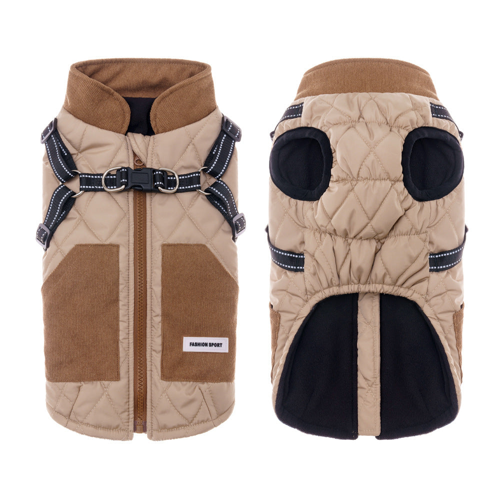 Cappotto impermeabile con pettorina integrata