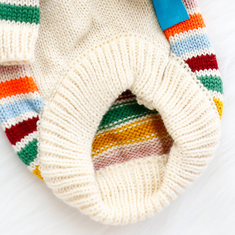 "Happy" Dog Sweater – Soft, Colorful and Perfect for the Mid-Seasons
