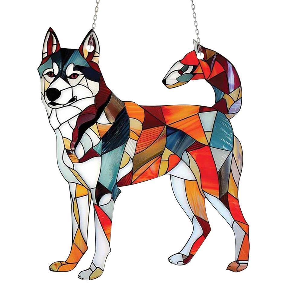 Colorful Mosaic Pendant for Dogs – Different Breeds Available