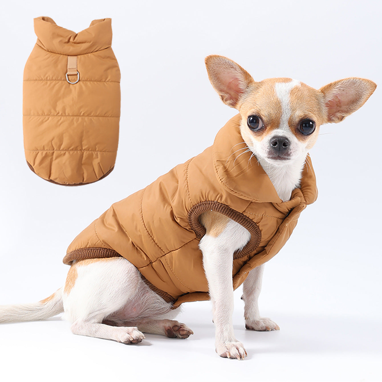 Cappotto per Cani "Orlando" con Pettorina Integrata – Perfetto per Chihuahua e Taglia Piccola ❄️