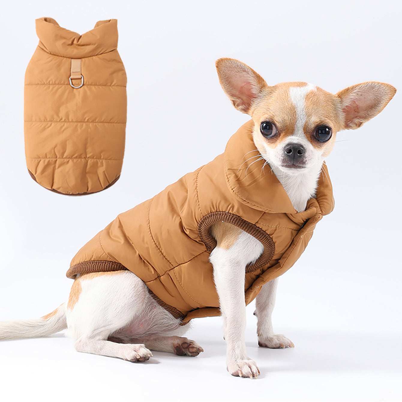 "Orlando" Dog Coat with Integrated Harness - Perfect for Chihuahua and Small Breeds ❄️
