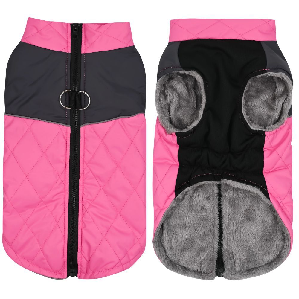 "Alvin" Dog Coat - Warm, Stretchy &amp; with Leash Ring ❄️