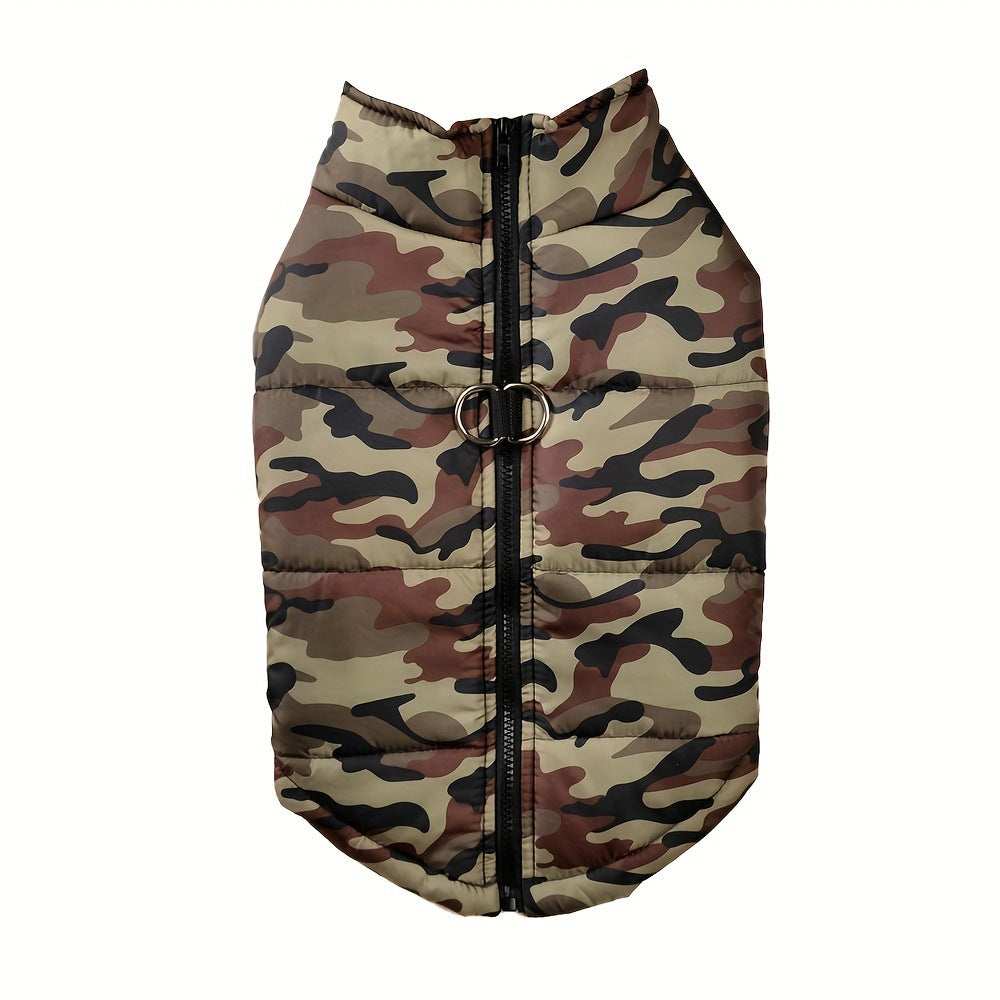 "Survival" Large Dog Coat - Vest with Harness Ring