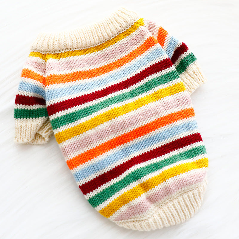 "Happy" Dog Sweater – Soft, Colorful and Perfect for the Mid-Seasons