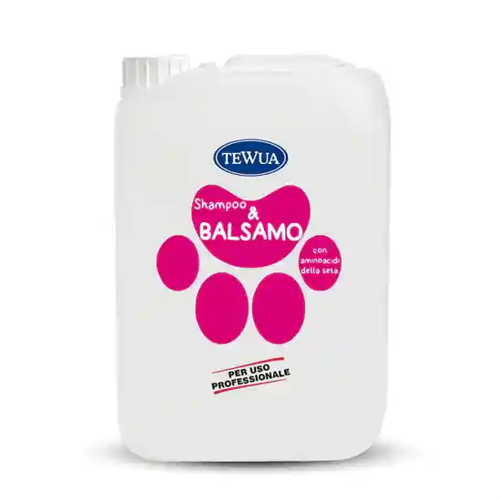 Shampoo & Balsamo Scioglinodi 10L - Pelo Lungo e Medio by Tewua