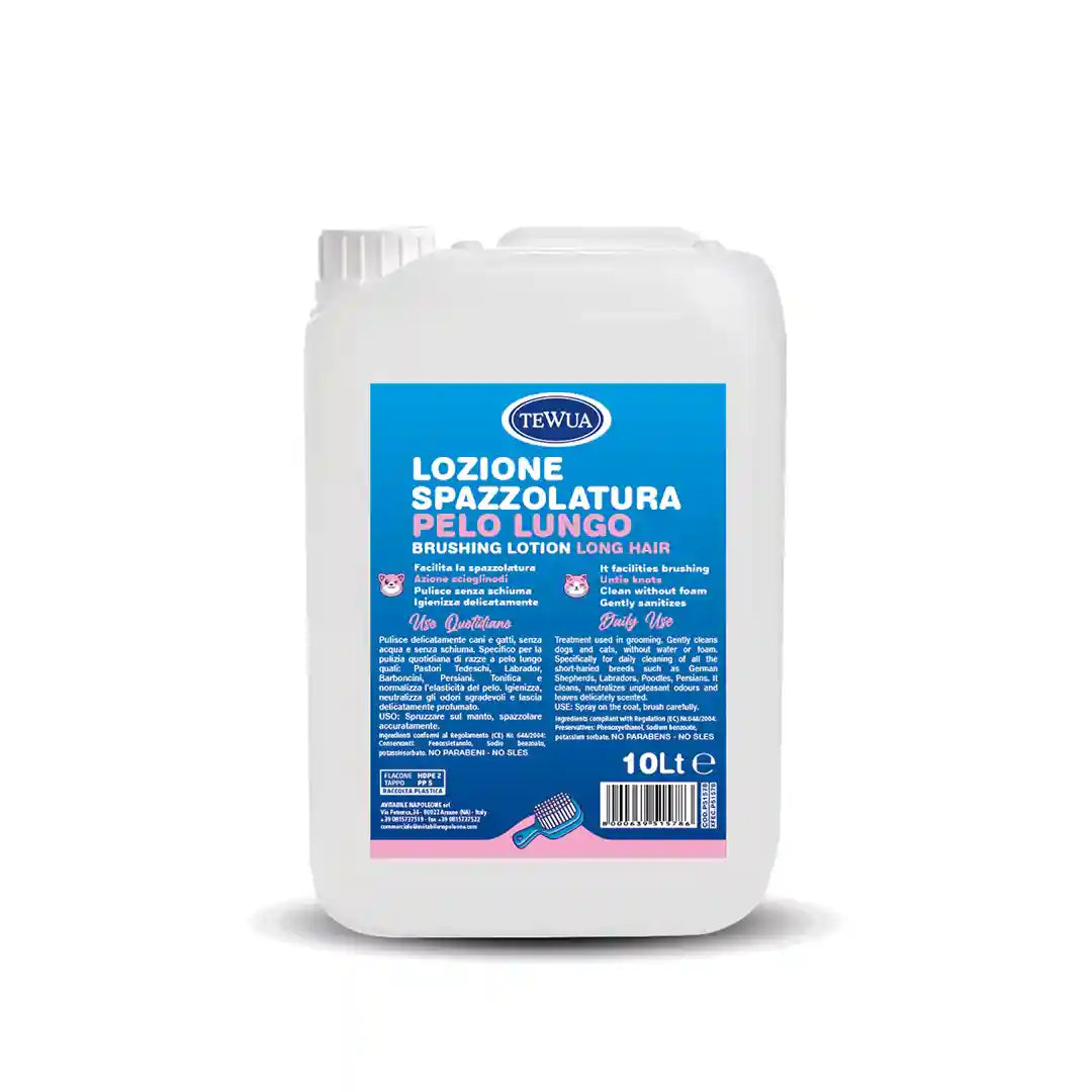 Lotion pour brossage poils longs 10L - Chiens et Chats