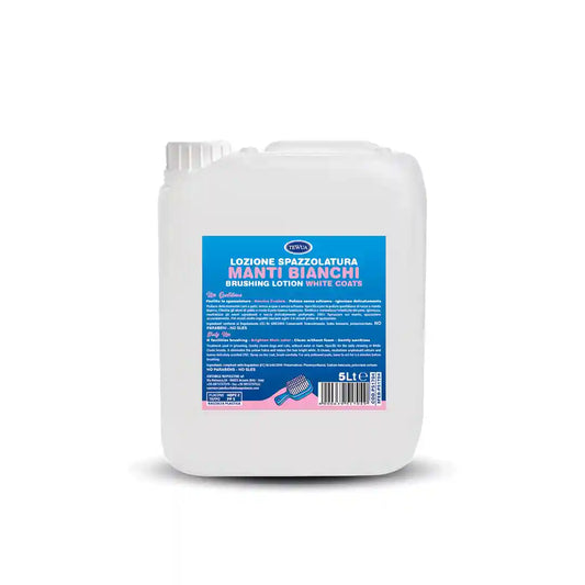 Lozione Spazzolatura Manti Bianchi 5L - Bianco Candido by Dog Moda Professional