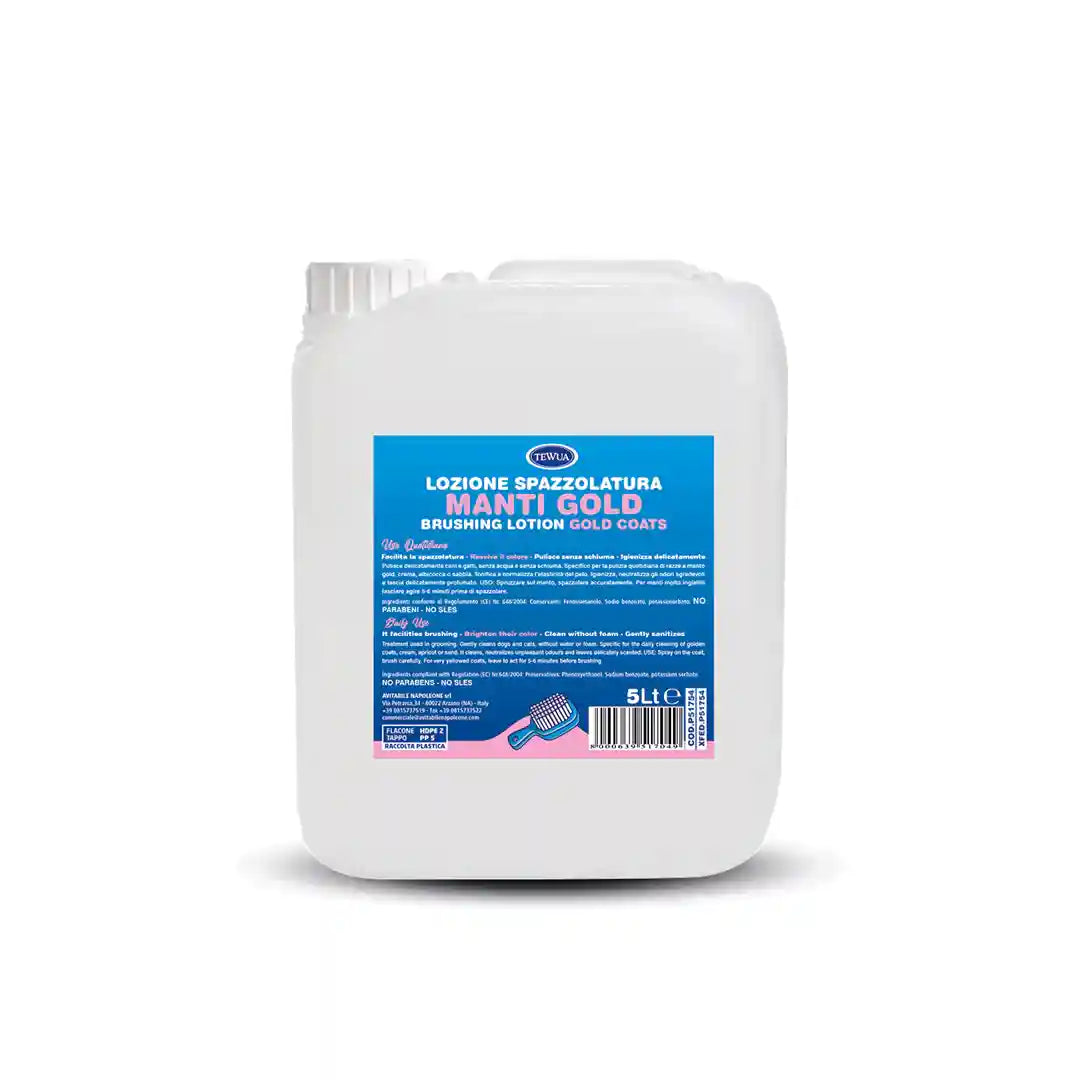 Lozione Spazzolatura Manti Rossi 5L - Ravviva Colore by Dog Moda Professional