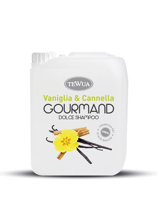 Shampoo Gourmand Vaniglia & Cannella 5L - Profumato by Dog Moda