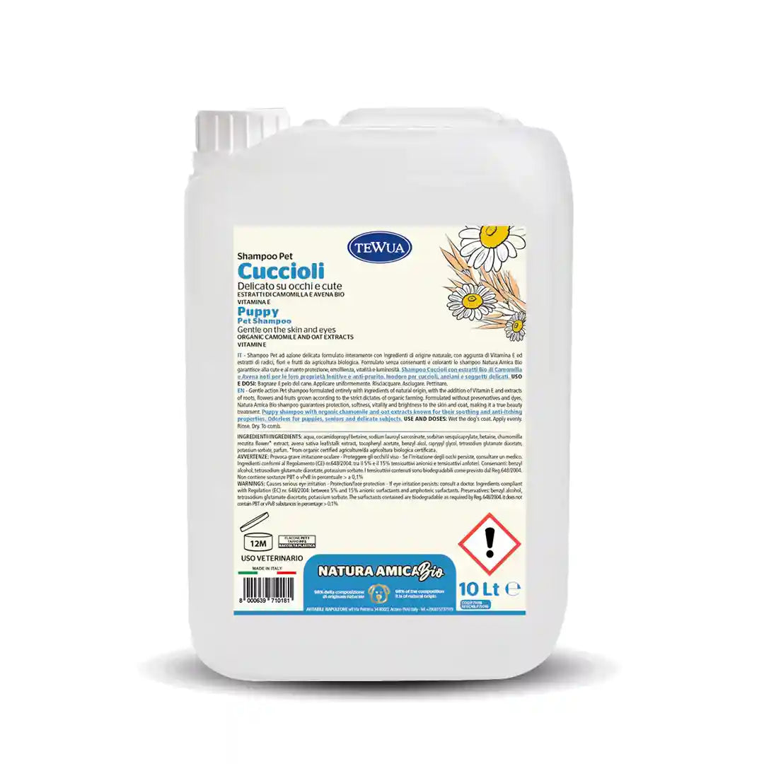 Shampoing Chiots Délicat 10L - Camomille et Avoine Bio