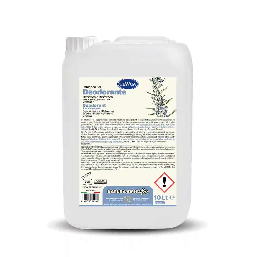 Shampoo Deodorante Rinfrescante 10L - Rosmarino Bio by Dog Moda Professional