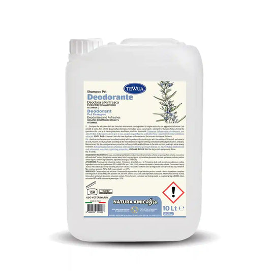 Shampoo Deodorante Rinfrescante 10L - Rosmarino Bio by Dog Moda Professional
