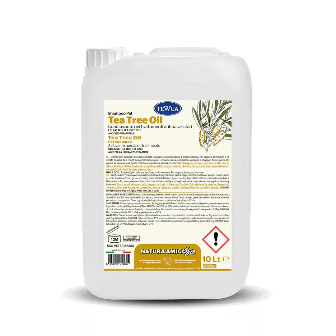 Shampooing à l'huile d'arbre à thé 10L - Antiparasitaire naturel