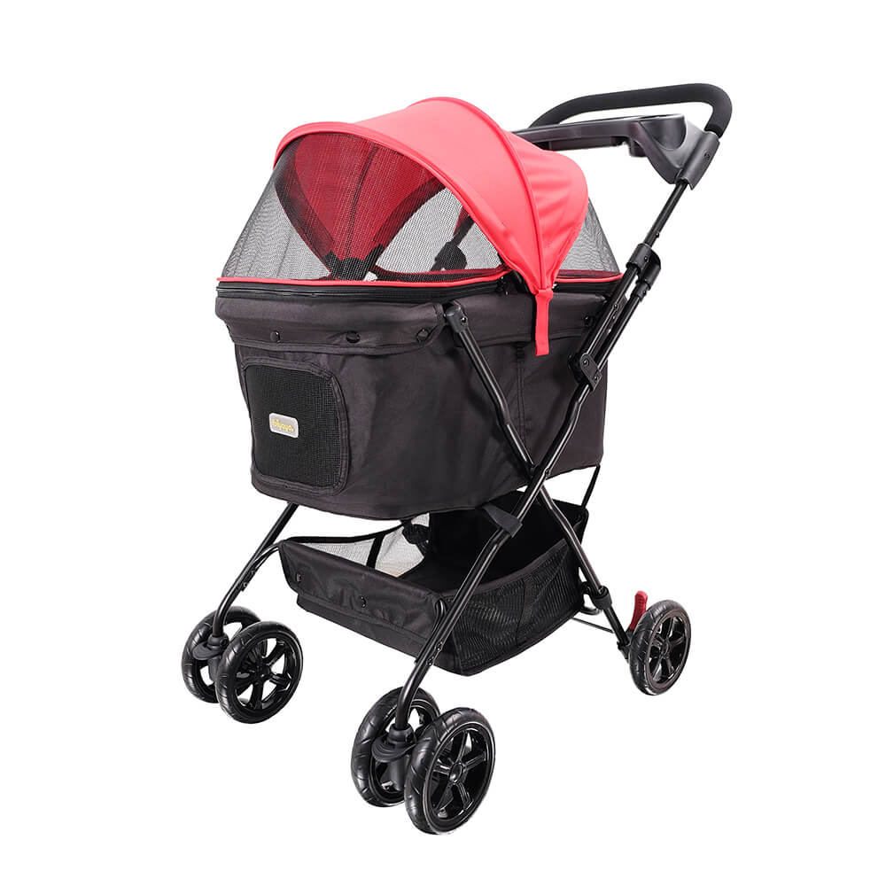 Ibiyaya Easy Strolling Dog and Cat Stroller – Simple and Lightweight