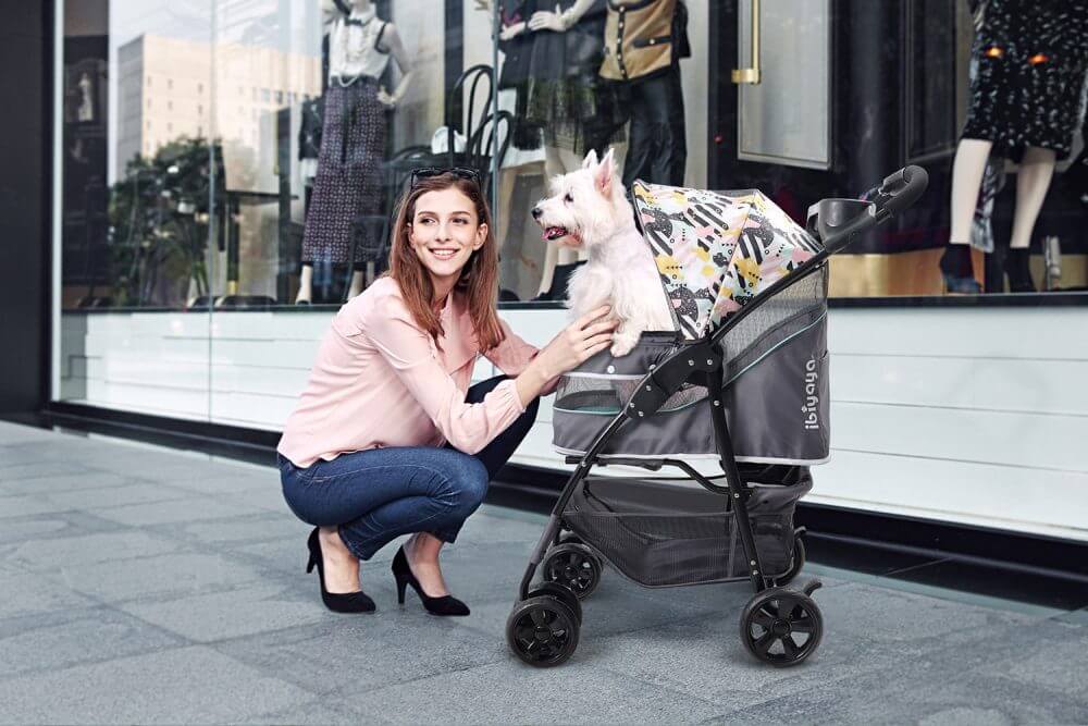 Ibiyaya Cloud 9 Dog and Cat Stroller – Lightweight and Comfortable 