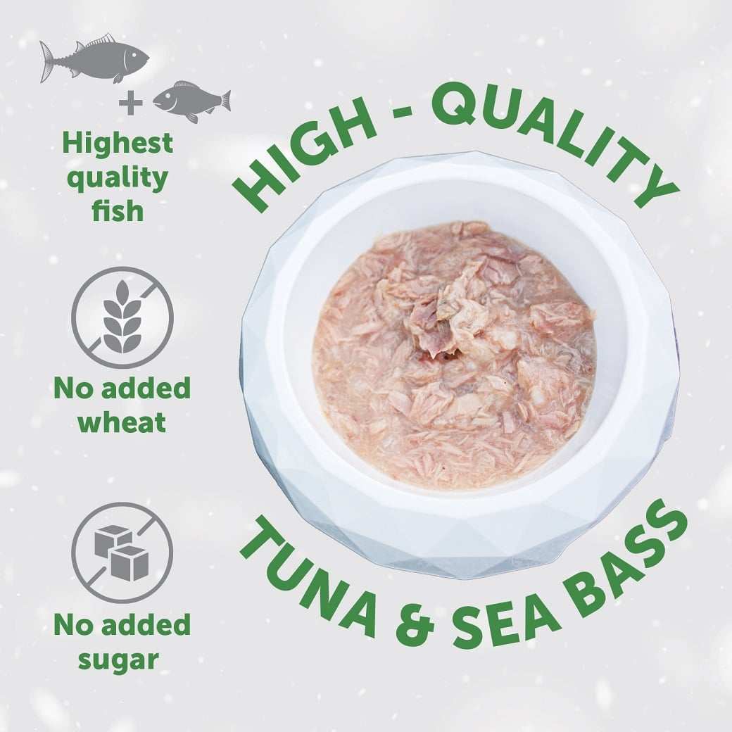 Wet Food for Dogs White Coat Tuna and Sea Bass | 70g Nature's Protection