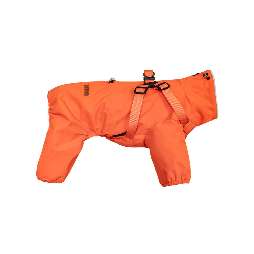 Impermeabile per Cani con Pettorina Riflettente "Playtime" Regolabile