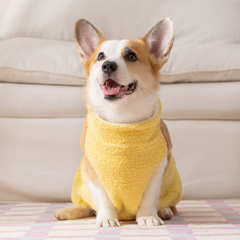 Cappotto Trapuntato Pile Cani con Orsetto Ricamato 3D