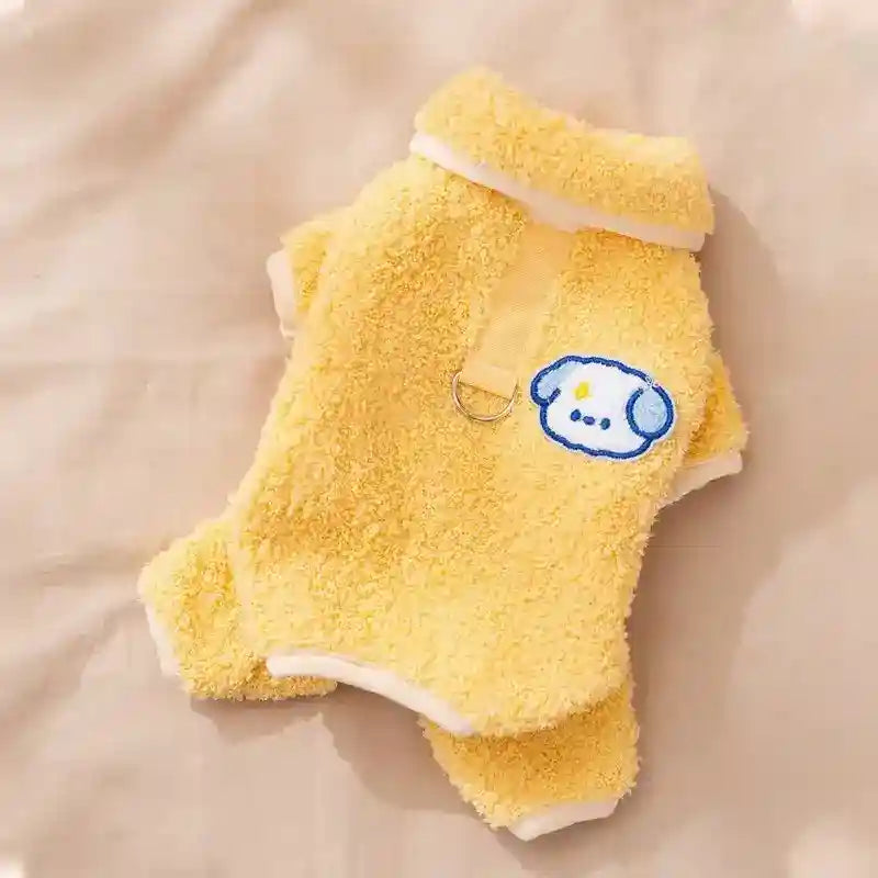 Pigiamino Cane Lemon 4 Zampe - Tutina Ricamo Maltese by Dog Moda