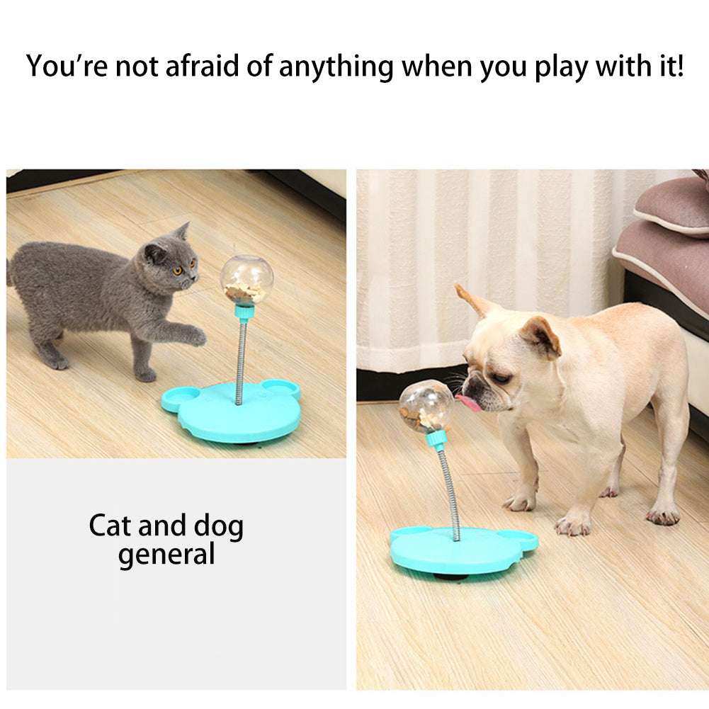 Gioco Interattivo per Gatti e Cani – Con Ventosa, Snack e Menta