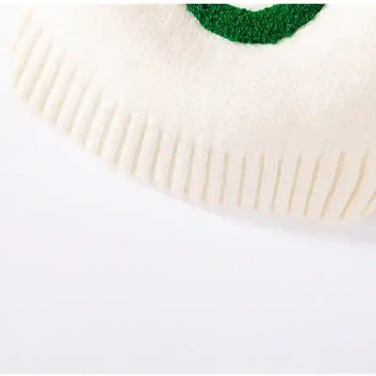 Maglione APPLE per Cani - Bianco con Ricamo e Smile by Dog Moda