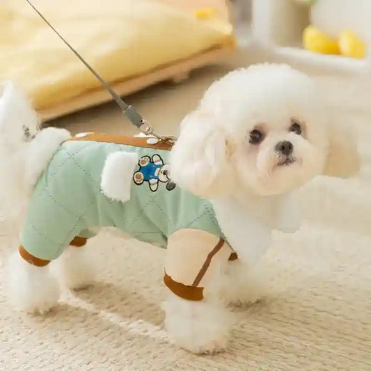 Cappotto Adorable Trapuntato con Anello Pettorina - XS-XXL by Dog Moda
