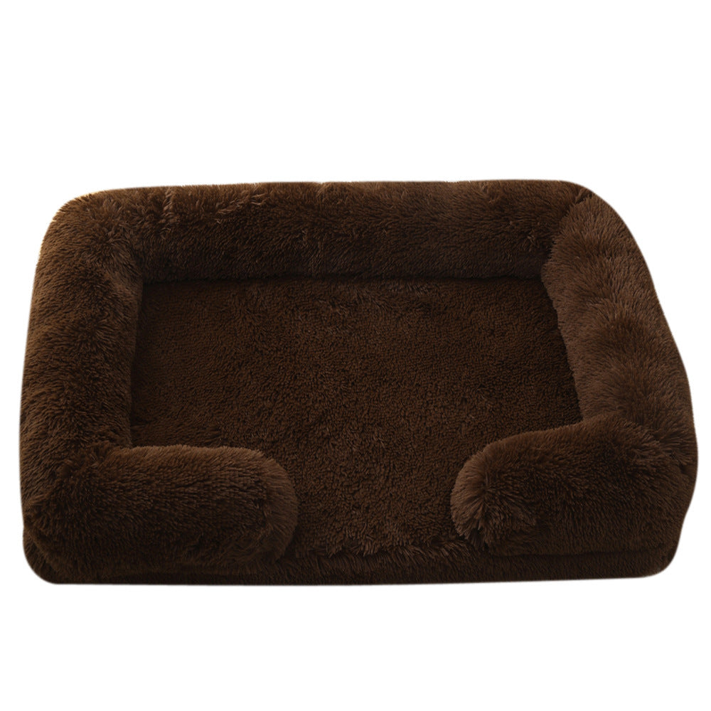 Fluffy Rectangular Dog and Cat Bed - The Perfect Winter Nest
