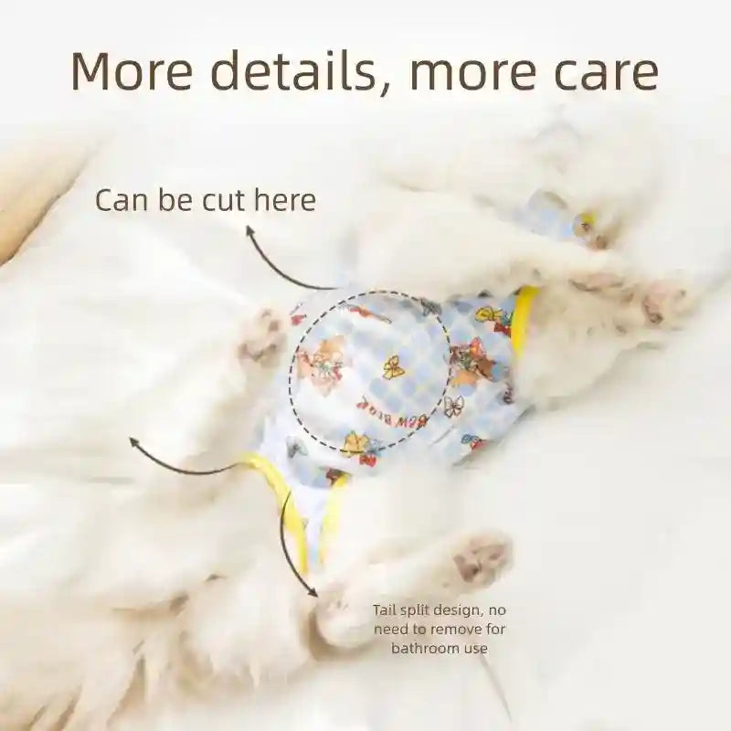 Tutina Cani Gatti Protettiva - Orsetto Coniglietto Post by Dog Moda