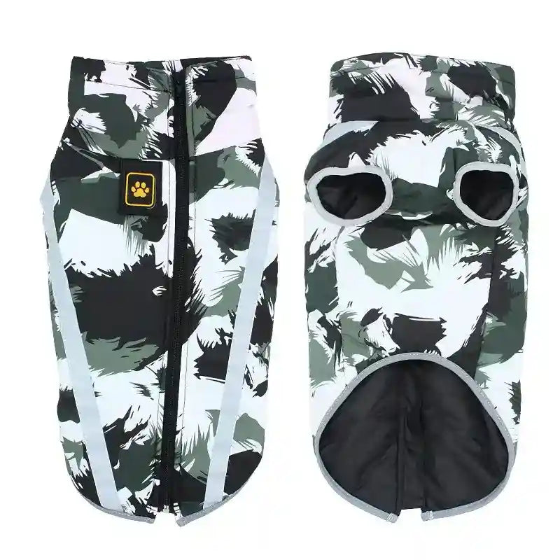 モンタナ防水犬用コート フリース 反射材付き