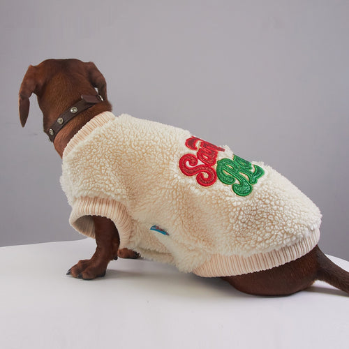 Cappotto Natalizio per Cani Santa's Baby - Pile Rosso by Dog Moda