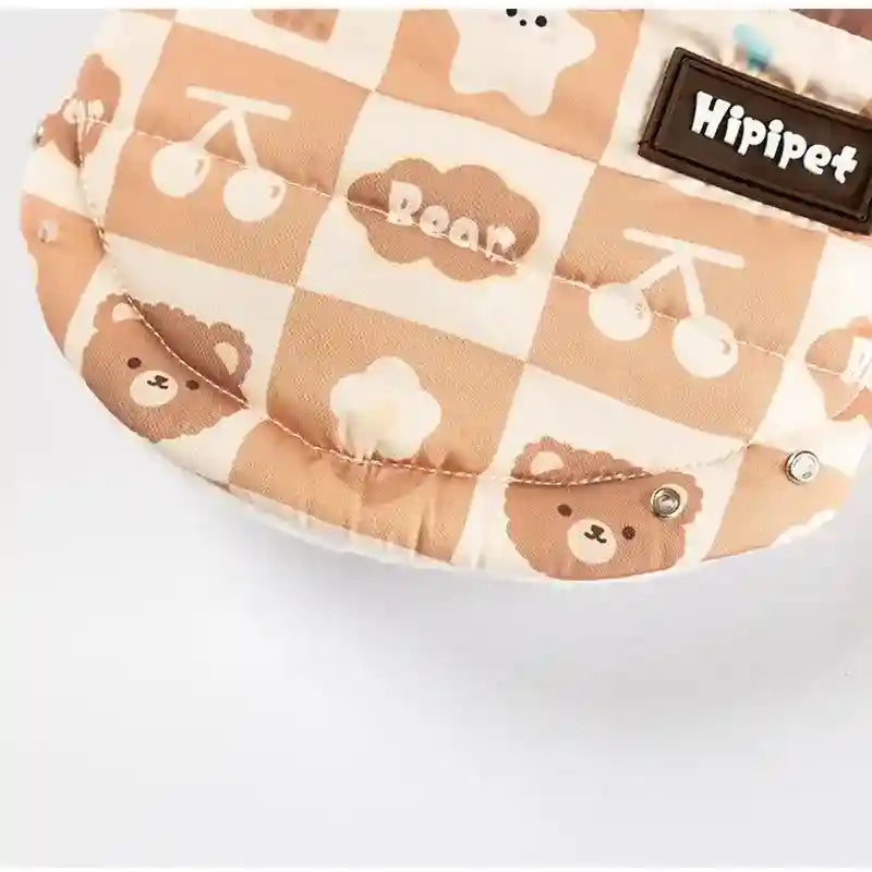 Cappotto Life Cani Smanicato Pile con Orsetto HIPIPET by Dog Moda