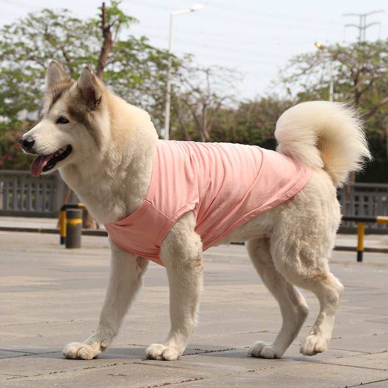 Sleeveless dog shirt also for large dogs "Basic"