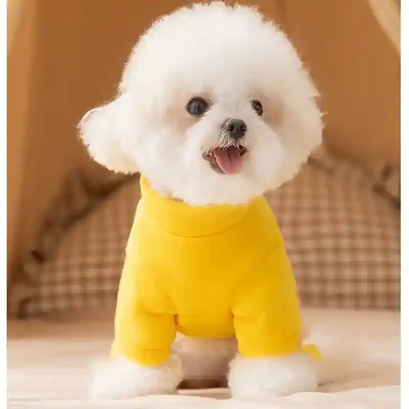 Puppy Clothes, Four-legged Warm Hoodie For Autumn And Winter, Thin Fleece Teddy Bear Cat Pet Clothes For Small And Medium-sized Dogs by Dog Moda