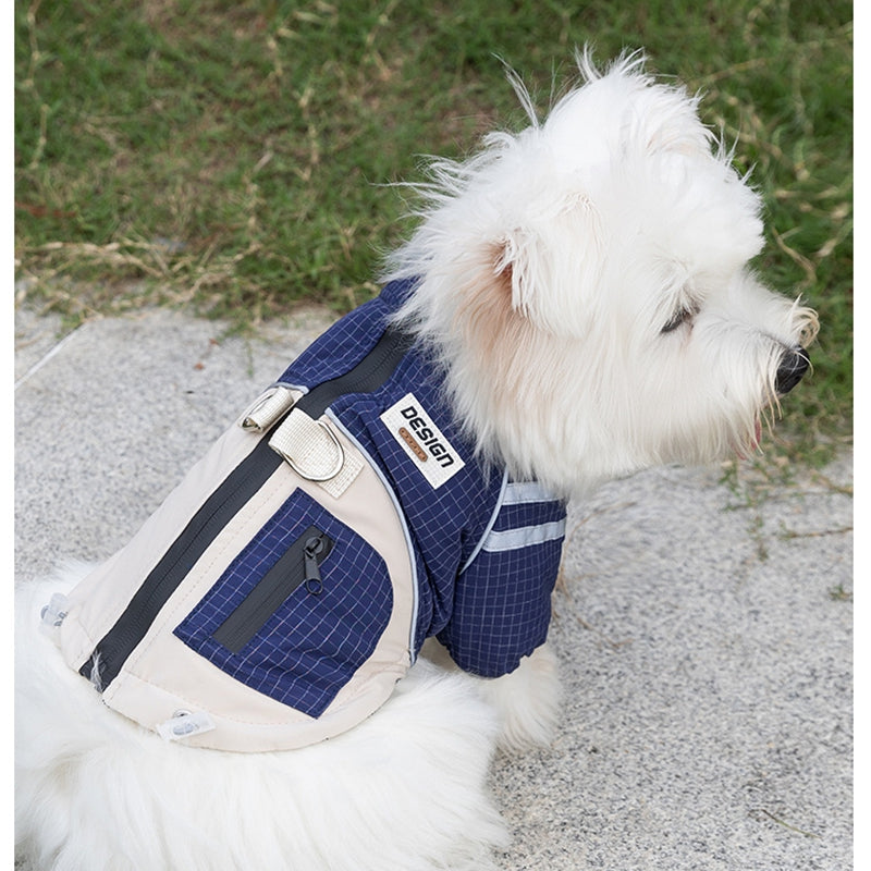 Cappotto Design Impermeabile Cani - Taschina e Coulisse