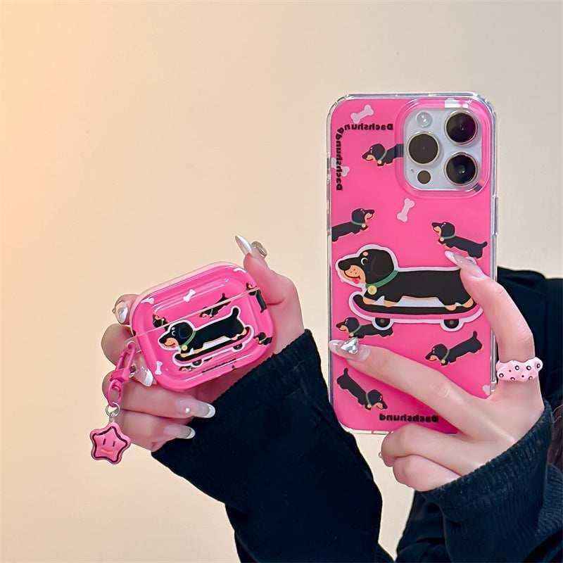 Cover AirPods TPU Fantasia Bassotto – Stile Cartoon Portatile by Dog Moda