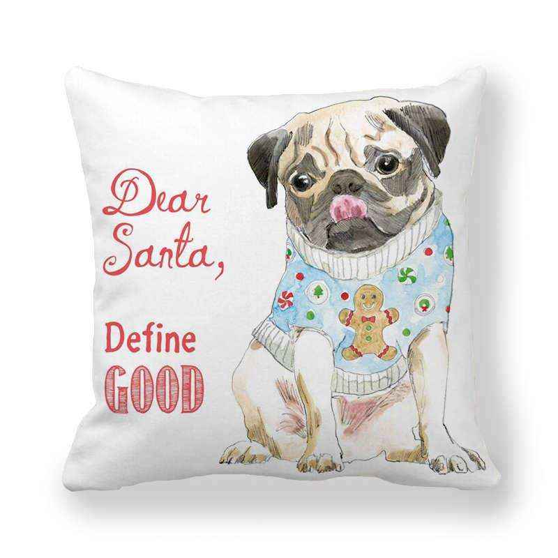 Fodera Cuscino Natale Cani - Decorazione Casa 45x45cm by Dog Moda