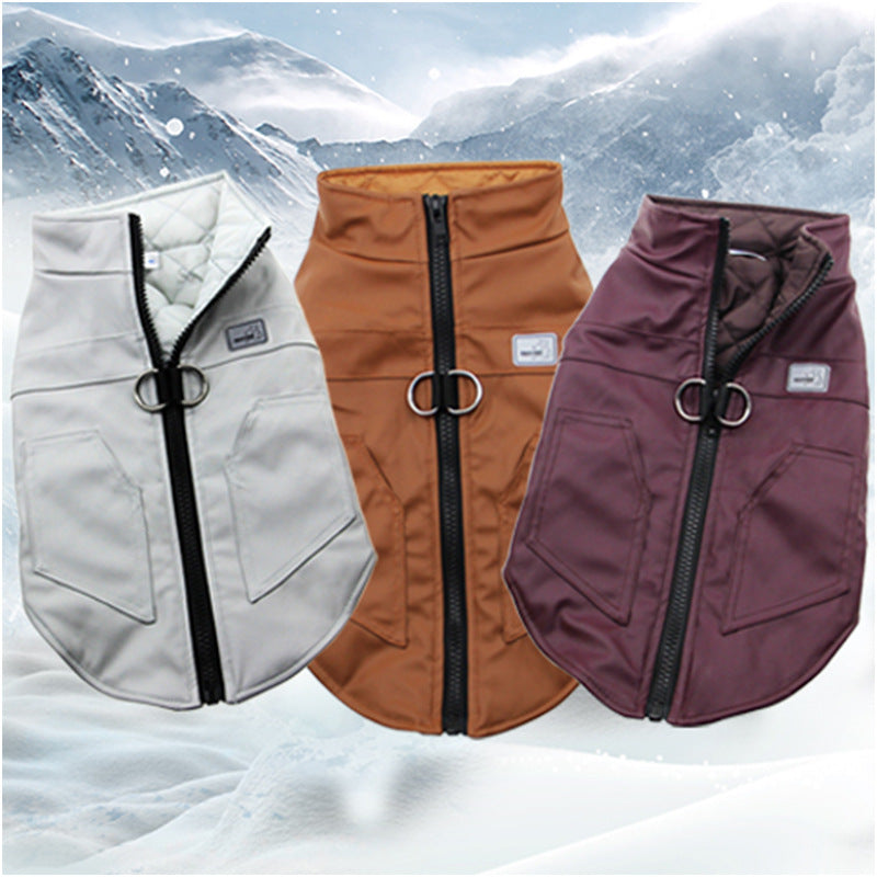 Transparenter Hundemantel | Warme Winterjacke mit Geschirr | Dogmoda 