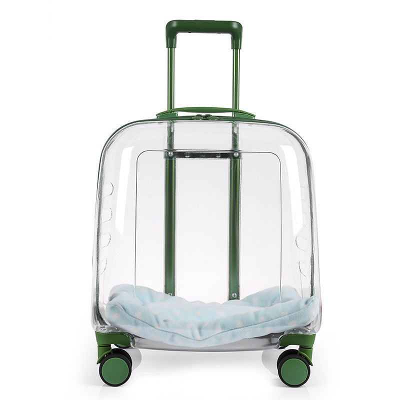 Trolley Trasparente per Cani e Gatti - Controllo e Ventilazione Totale - Dog Moda