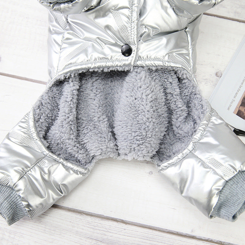 "Dadagou" Four-Legged Dog Down Jacket - Warm and Comfortable Fleece Coat for Small Dogs